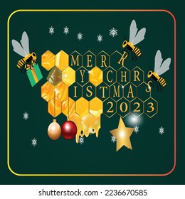 a luxury vector christmas for New Year.  golden style. 