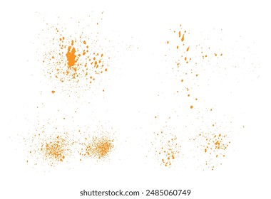 Lujo de Vector de oro brillo confeti brillante decoración de polvo Elementos conjunto de fondo