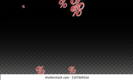 Luxury Vector Gold Percentage Sign Confetti on Transparent. Percent Sale Background. Business, Economics Print. Discount Illustration. Promotion Poster. Black Friday Banner. Special offer Template.