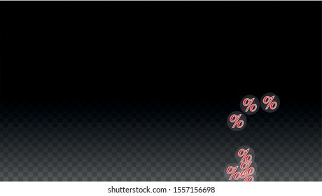 Luxury Vector Gold Percentage Sign Confetti on Transparent. Percent Sale Background. Business, Economics Print. Discount Illustration. Promotion Poster. Black Friday Banner. Special offer Template.
