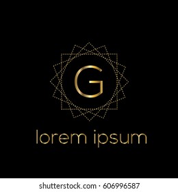 Luxury vector golden logo template letter G