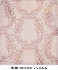 Luxury Vector handmade ornament decor. Baroque decor background textures