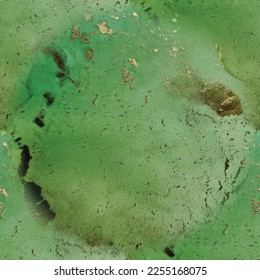 Mármol de tinta de vectores de lujo. Patrón Geode Elegante. Fondo Verde De Mármol. Color de agua de oro de mármol. Pintura de Foil Art. Color de agua del degradado verde. Una brillante acuarela de tinta de alcohol. Pintura De Lujo Sin Pelo.