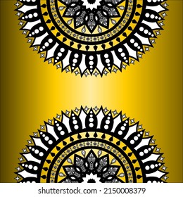 Estilo islámico vectorial de lujo para fondo, postal, ornamento, etc. Mandala étnica de lujo para imprimir.