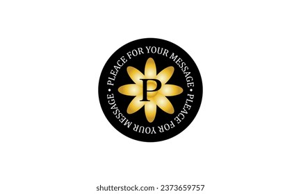 Luxury vector letter P logo. Monogram design. Vector mandala template for premium branding, personal branding, boutique, spa, makeup and cosmetics