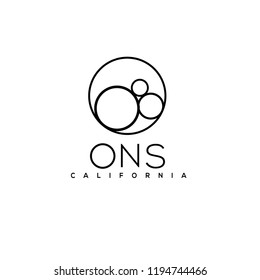 Luxury vector logo. Circles logo