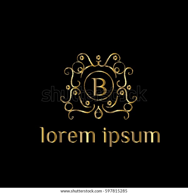 Luxury Vector Logo Letter B Stock Vector (Royalty Free) 597815285 ...