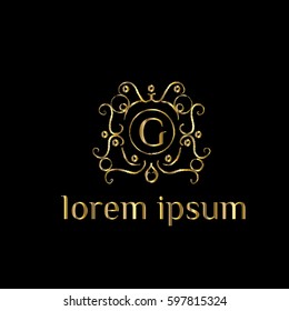 Luxury vector logo letter G
