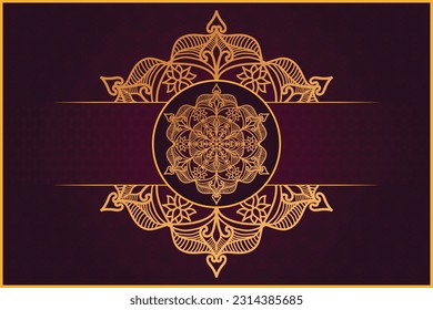 Luxury vector ornamental round  mandala design background