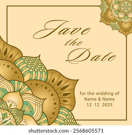 Luxury vector pattern for wedding card. Wedding invitation. Illustration for card, invitation template, covers, notebook