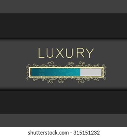Luxury, vector progress bars, classic style