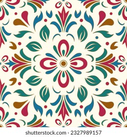 Luxuriöse Vektorgrafik nahtlos Muster. Ornament, Traditionelle, ethnische, arabische, türkische, indische Motive. Ideal für Gewebe und Textilien, Tapeten, Verpackungsdesign oder jede erwünschte Idee.