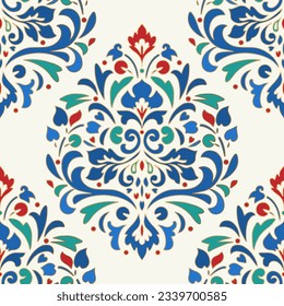 Patrón sin fisuras vectorial de lujo. Ornamento, Tradicional, Étnico, Árabe, Turco, Indio. Ideal para tejidos y textiles, papel pintado, diseño de embalaje o cualquier idea deseada.