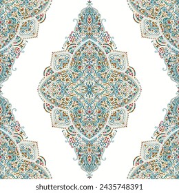 Luxus Vektor nahtlose Muster. Ornamente, traditionelle, ethnische, arabische, türkische, indische Motive. Ideal für Stoff und Textil, Tapeten, Verpackungsdesign oder jede gewünschte Idee.