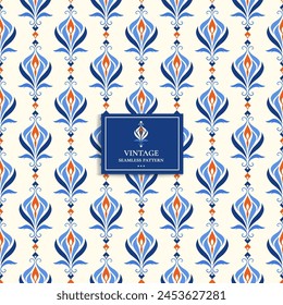 Luxury vector seamless pattern. Ornament, Traditional, Ethnic, Arabic, Turkish, Indian motifs. Great for fabric and textile, wallpaper, packaging design or any desired idea.