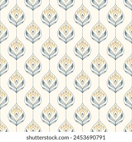 Luxury vector seamless pattern. Ornament, Traditional, Ethnic, Arabic, Turkish, Indian motifs. Great for fabric and textile, wallpaper, packaging design or any desired idea.