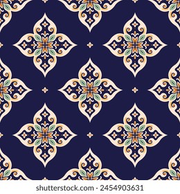 Luxury vector seamless pattern. Ornament, Traditional, Ethnic, Arabic, Turkish, Indian motifs. Great for fabric and textile, wallpaper, packaging design or any desired idea.