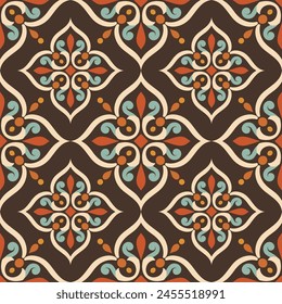Vector de lujo sin patrón. Adorno, motivos tradicionales, étnicos, árabes, turcos, indios. Ideal para tela y textil, Fondo de pantalla, diseño de empaque o cualquier idea deseada.