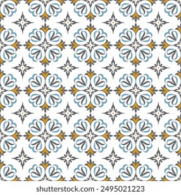 Luxury vector seamless pattern. Ornament, Traditional, Ethnic, Arabic, Turkish, Indian motifs. Great for fabric and textile, wallpaper, packaging design or any desired idea.