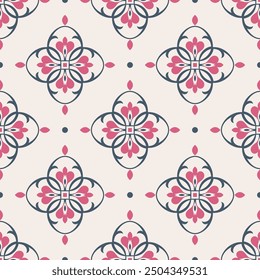 Luxury vector seamless pattern. Ornament, Traditional, Ethnic, Arabic, Turkish, Indian motifs. Great for fabric and textile, wallpaper, packaging design or any desired idea.