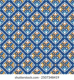 Luxury vector seamless pattern. Ornament, Traditional, Ethnic, Arabic, Turkish, Indian motifs. Great for fabric and textile, wallpaper, packaging design or any desired idea.
