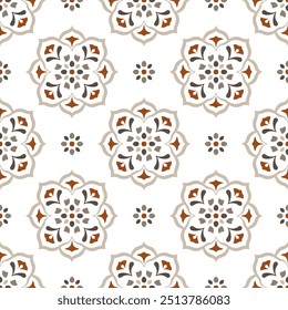 Luxury vector seamless pattern. Ornament, Traditional, Ethnic, Arabic, Turkish, Indian motifs. Great for fabric and textile, wallpaper, packaging design or any desired idea.