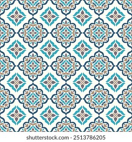 Vetor de luxo padrão sem emenda. Ornamento, tradicional, étnico, árabe, turco, indiano motivos. Ótimo para tecido e têxtil, papel de parede, design de embalagem ou qualquer ideia desejada.