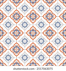 Patrón sin costuras de Vector de lujo. Ornamento, tradicional, étnico, árabe, turco, motivos indios. Ideal para tela y textiles, Fondo de pantalla, diseño de embalaje o cualquier idea deseada.