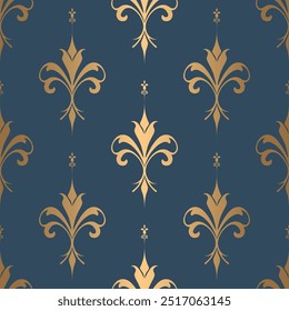 Vetor de luxo padrão sem emenda. Ornamento, tradicional, étnico, árabe, turco, indiano motivos. Ótimo para tecido e têxtil, papel de parede, design de embalagem ou qualquer ideia desejada.