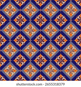 Vetor de luxo padrão sem emenda. Ornamento, tradicional, étnico, árabe, turco, indiano motivos. Ótimo para tecido e têxtil, papel de parede, design de embalagem ou qualquer ideia desejada.