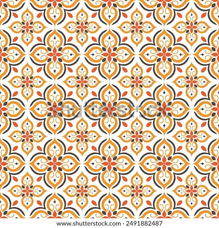 Luxury vector seamless pattern. Ornament, Traditional, Ethnic, Arabic, Turkish, Indian motifs. Great for fabric and textile, wallpaper, packaging design or any desired idea.