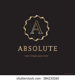 LUXURY VECTOR SYMBOL OF INITIAL A