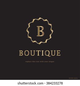LUXURY VECTOR SYMBOL OF MONOGRAM B