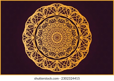 Luxury vector symbol ornamental mandala background premium geometric colorful pattern design template.