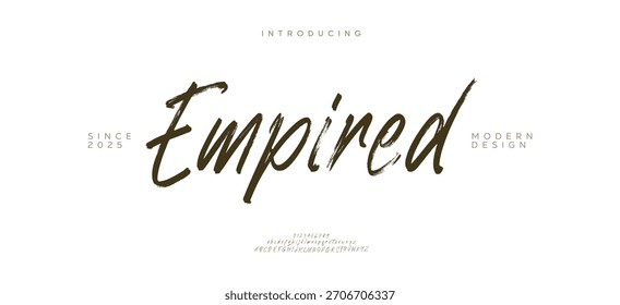 Luxury vector typeface for company. Modern gaming fonts logo design