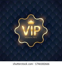 Luxury Vector VIP gift luxury membership card . Only for New Members 