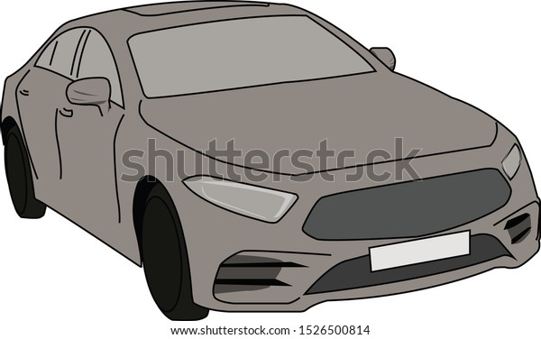 Luxury Vehicle Gray Vector\
Art