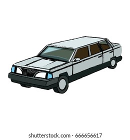 luxury vehicle stretch car limousine view