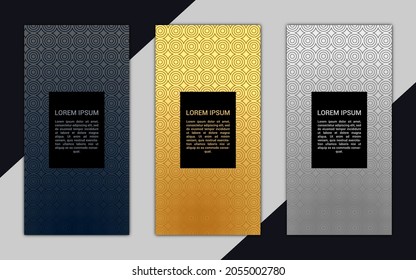 Luxury vertical beautiful banner with pattern