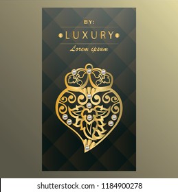 Luxury Viana Heart Card