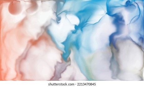 Luxuriöser, lebhafter Marmorhintergrund. Agate Wave Texture. Tapete mit Acrylölfarbe