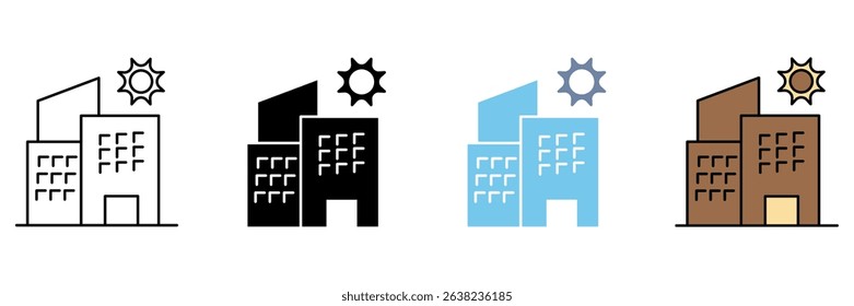 LUXURY VILLA concept line icon. Simple element illustration.