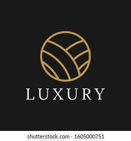 Luxury Villa or Home Vintage Logo Design Inspiration With line Style