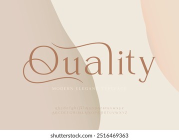 Luxo vintage alfabeto letras fonte e número. Tipografia elegante clássico lettering serif fontes decorativo casamento conceito retro. ilustração vetorial