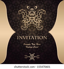 Luxury vintage background. Elegant invitation   