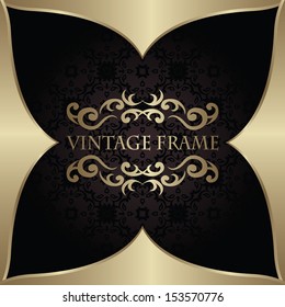Luxury vintage background. Stylish design. Original frame      