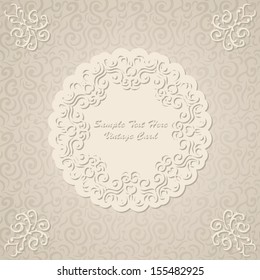 Luxury vintage card in pastel colors. Stylish design      