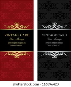 Luxury vintage cards