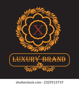 Luxury vintage crest logo. Calligraphic royal emblems and elements elegant . Vector crest monogram ornament for letter. Luxury logo template design vector illustration. Royal monogram crest brand