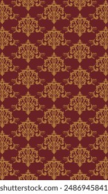 Fondo de pantalla de adorno de damasco vintage de lujo